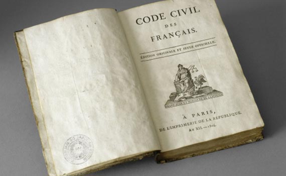 Code civil français de 1804 définissant la vente à réméré pour la première fois.